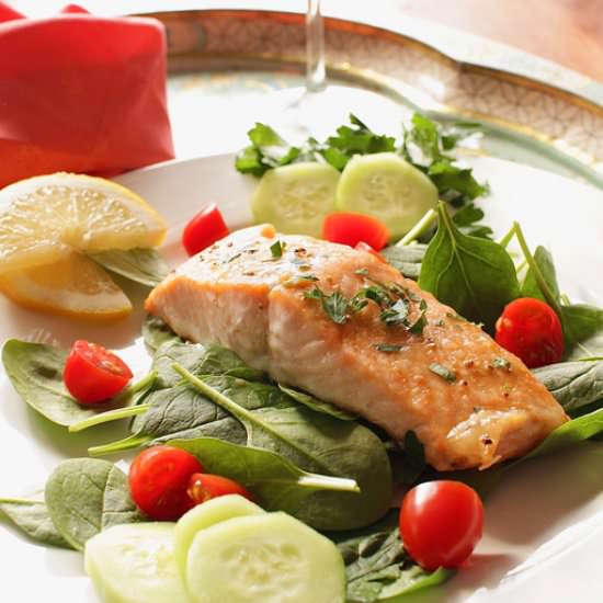 Roasted Salmon For One