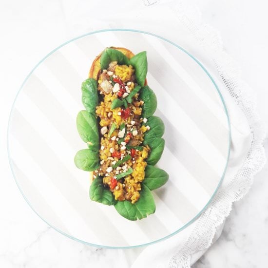 Delicata Squash Bowls w/ Thai Rice
