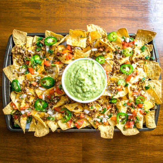 Spicy Ground Beef Nachos