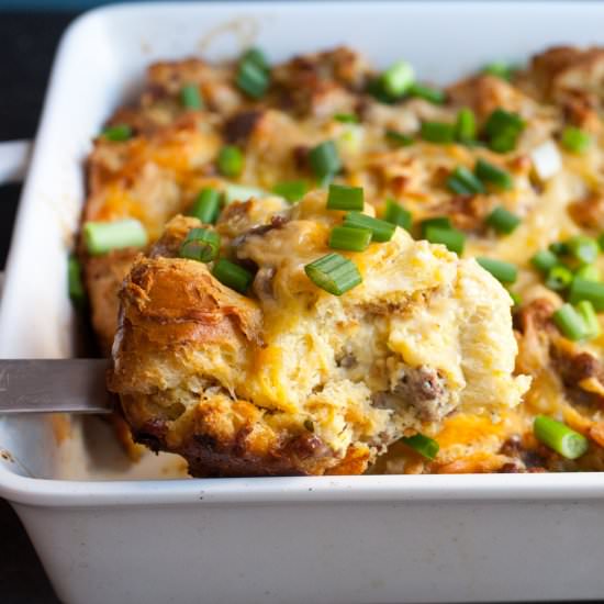 Challah Breakfast Casserole