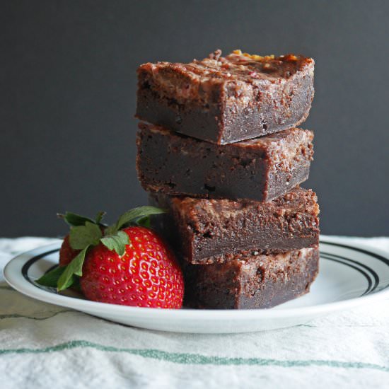 Strawberry Cream Cheese Brownies
