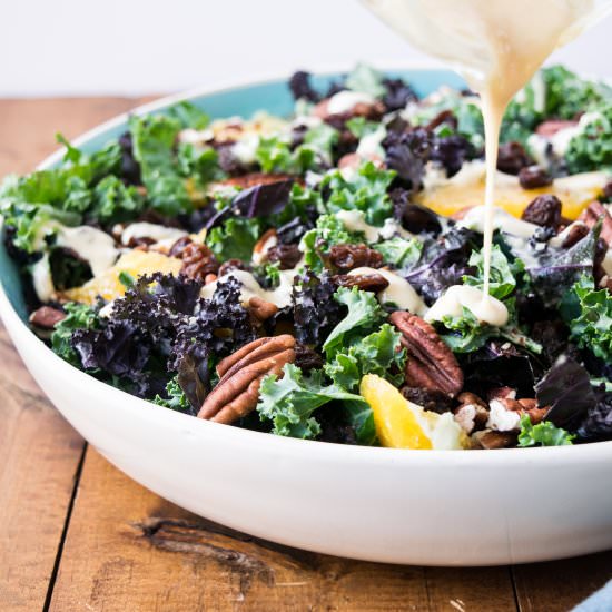 Orange Pecan Kale Salad