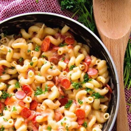 One Pot Pizza Pasta