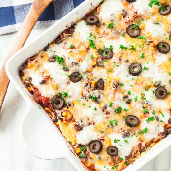 Mexican Style Ravioli Bake