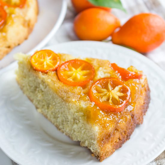 Mandarinquat Upside Down Cake