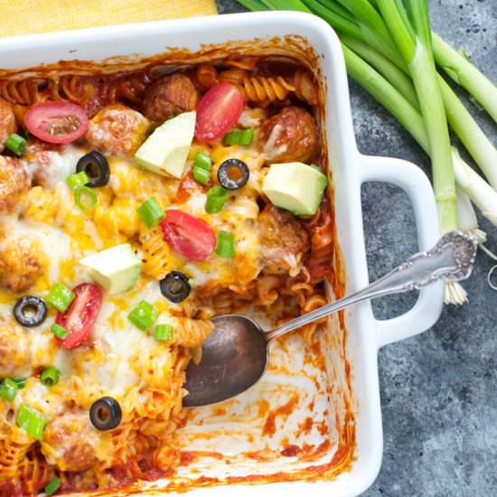 Dump-and-Bake Sloppy Joe Casserole