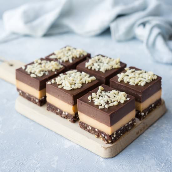 Caramel Brownie Slice