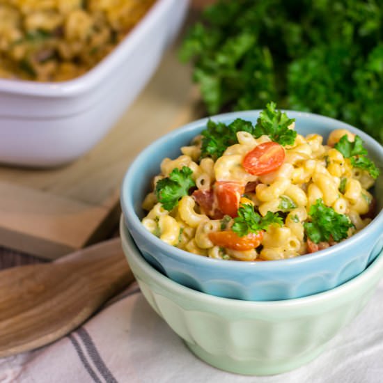Mac’N’Cheese with Canadian Bacon