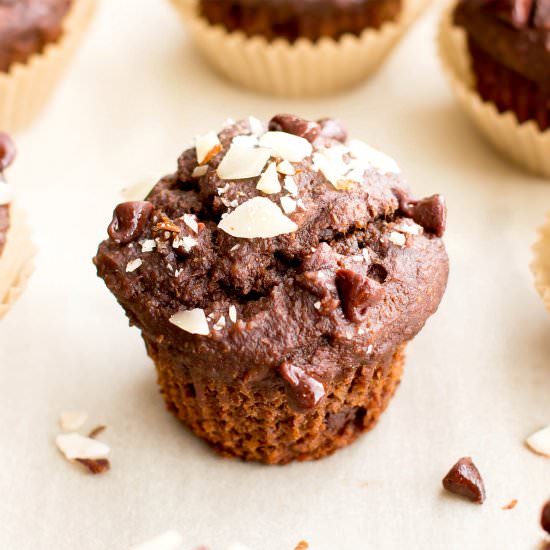 2x Chocolate Banana Mini Muffins