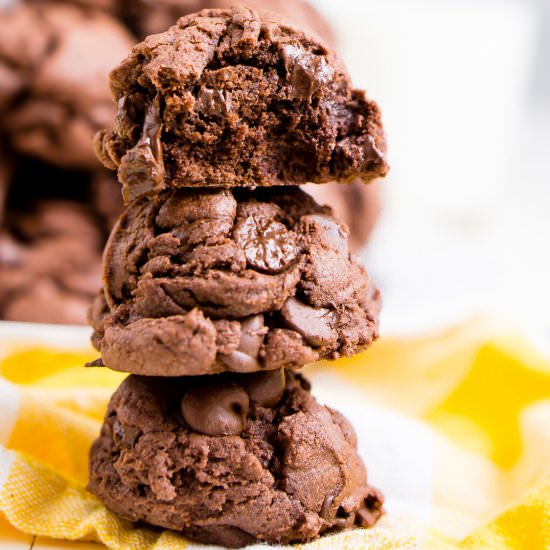 Double Chocolate Pudding Cookies