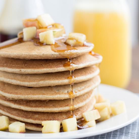 Whole Wheat Apple Pancakes
