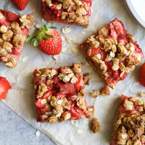 Strawberry Oatmeal Bars