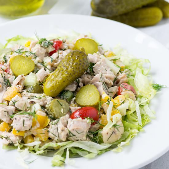 Dill Pickle Chopped Chicken Salad