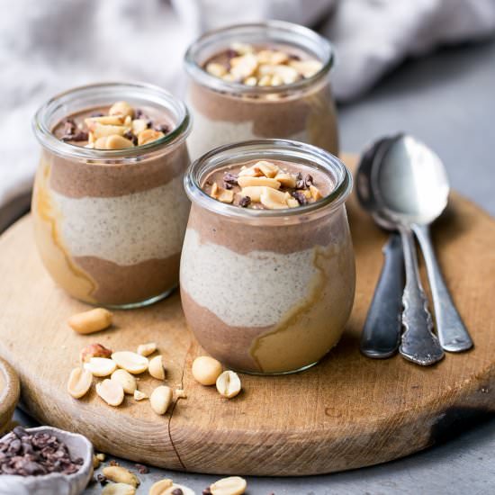 Chocolate PB Chia Pudding