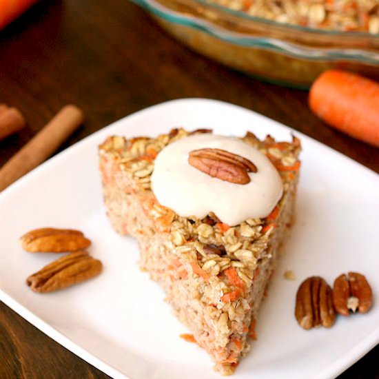 Carrot Cake Baked Oatmeal