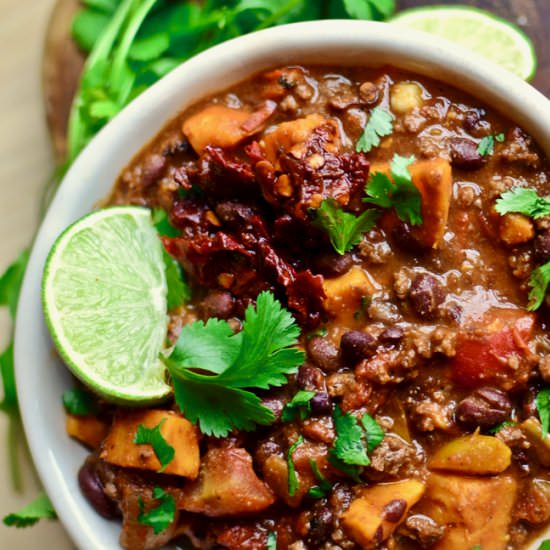 Chipotle Sweet Potato Chili