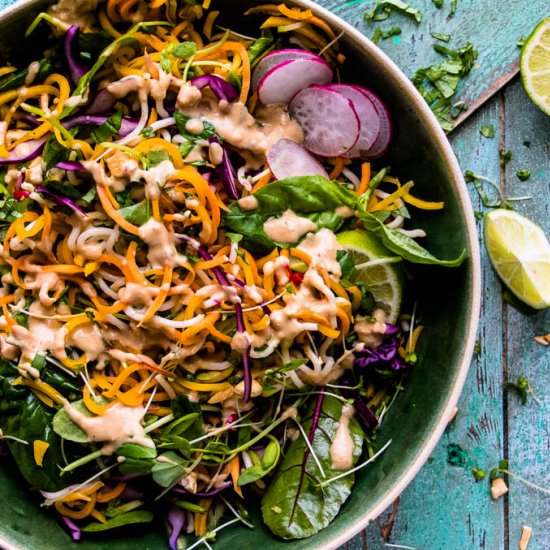 Rainbow Veggie Pad Thai