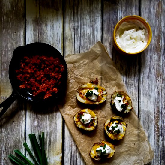 Chorizo Potato Skins