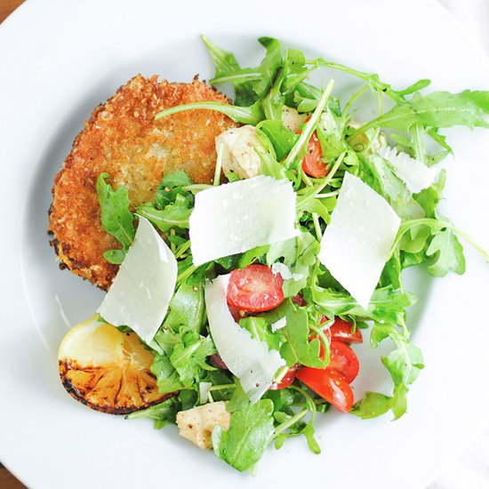 Pork Milanese with Arugula Salad