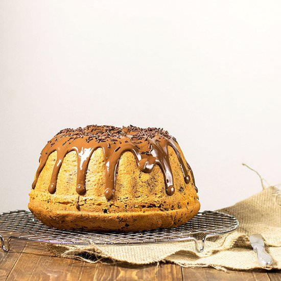 Chocolate Sprinkled Vanilla Cake