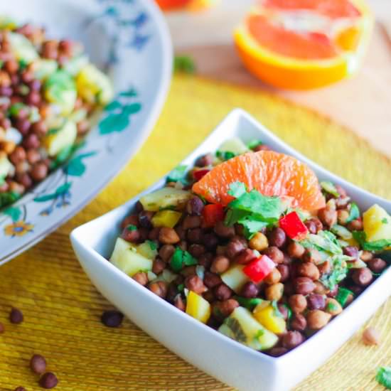 Dark Chickpea Salad