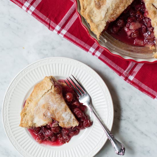 Mom’s Brandy-Soaked Cherry Pie