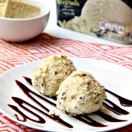 TOASTED ALMOND AND VANILLA ARANCINI