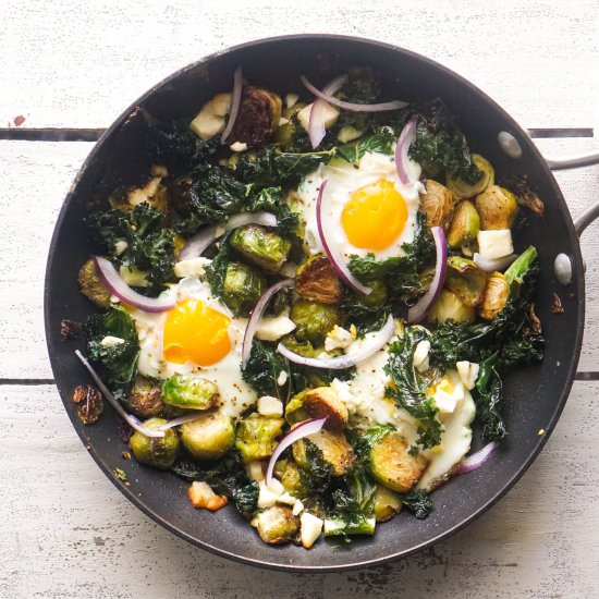 Baked Breakfast Greens