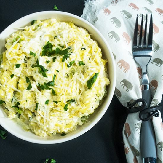 Creamy Spaghetti Squash Ricotta