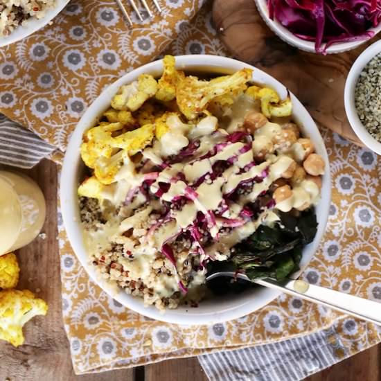 Cumin Roasted Cauliflower Bowls