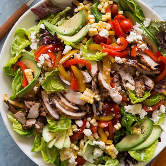 Avocado + Chicken Fajita Cobb