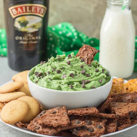 Baileys Mint Chocolate Chip Dip