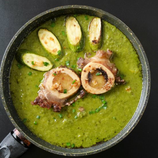 Garlic Bone Marrow Green Soup