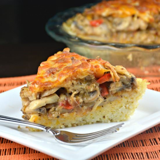 Chicken Rice Crust Pie