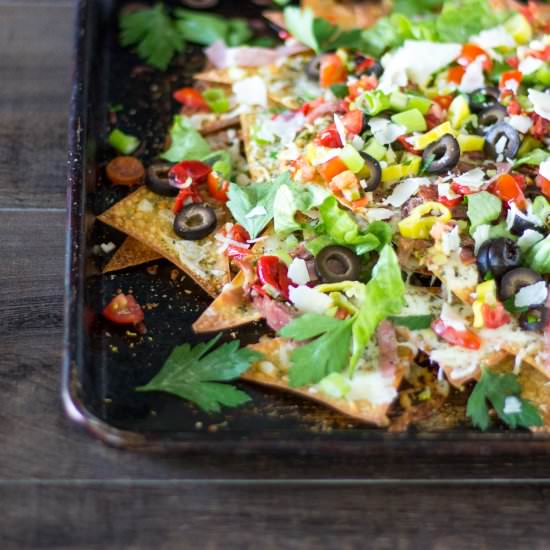 Italian Sheet Pan Nachos