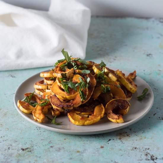 Gochujang Roasted Delicata Squash