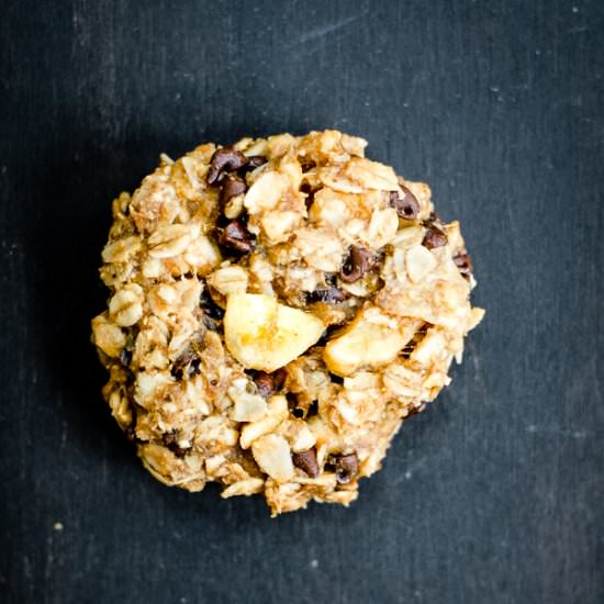 Gluten-Free Chunky Monkey Breakfast Cookies