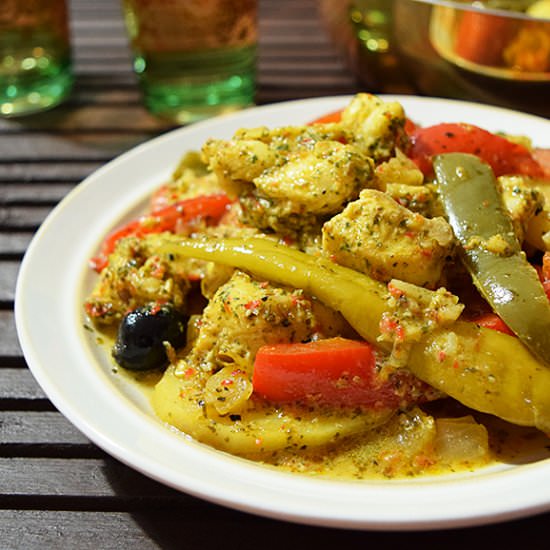 Fish Tagine with Potatoes