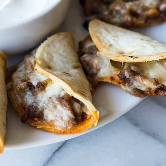 Mini Beef and Cheese Tacos