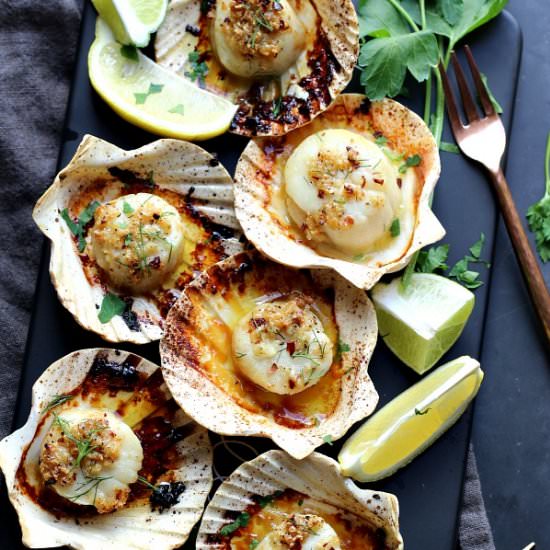 Baked Sea Scallops