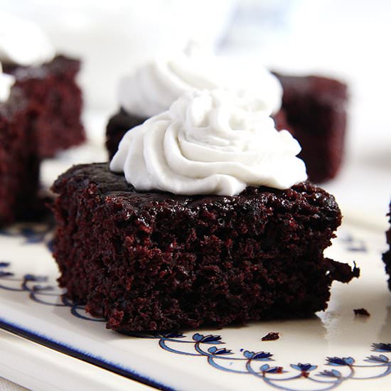 Vegan Brownies with Coconut Cream