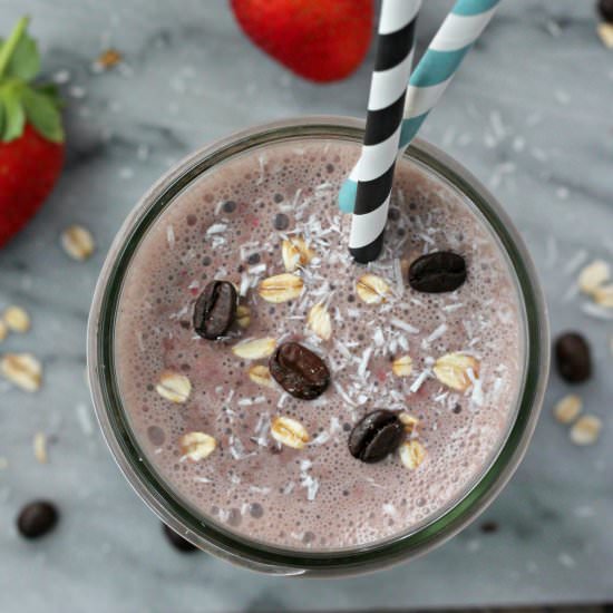 Strawberry Mocha Yogurt Smoothie