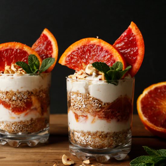Blood Orange Amaranth Parfait