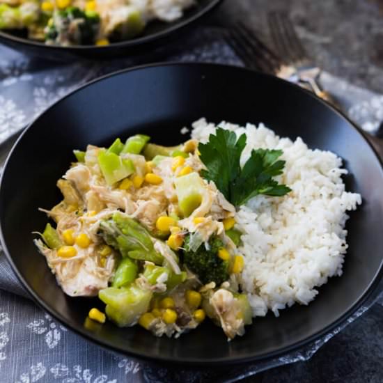 Slow Cooker Broccoli and Chicken