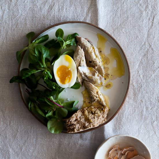 Poached Mackerel Salad