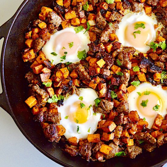 Sausage Sweet Potato Skillet