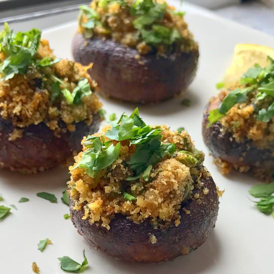 Indian Stuffed Mushrooms