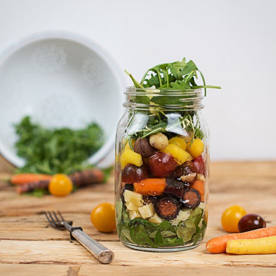 Vegetable cheese salad