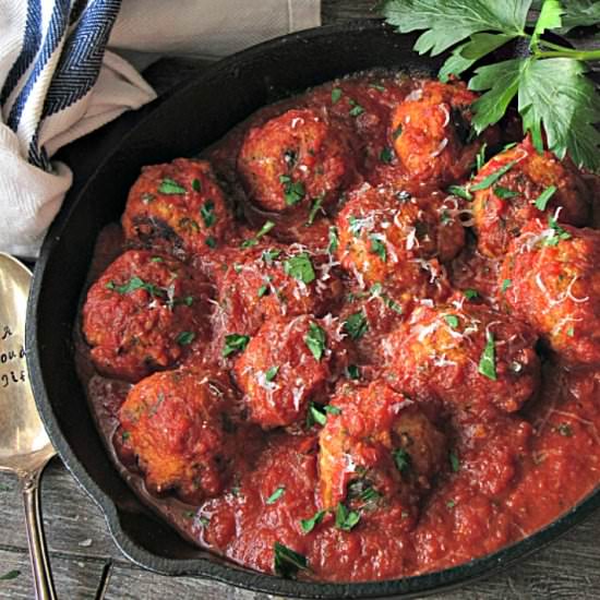 Turkey Meatballs and Marinara