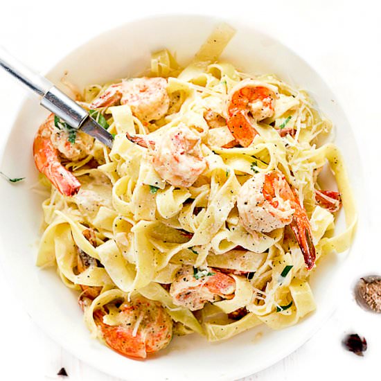 Shrimp Alfredo